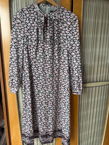 Vintage 70er langarm kleid - vintage,