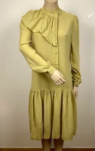 Vintage 70er plissee kleid - plissee,