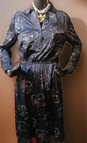 Kleid nostalgisch 70er stretch - kleid,