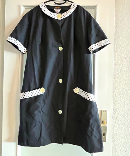 Nylon kurzarmkleid kittel - kurzarmkleid,