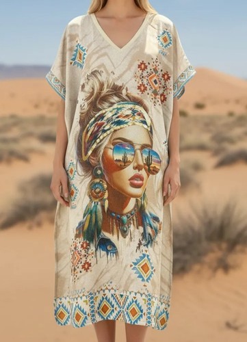 Hippie ethno kleid gold - hippie,