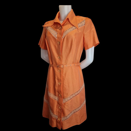 Vintage kleid apricot - in,
