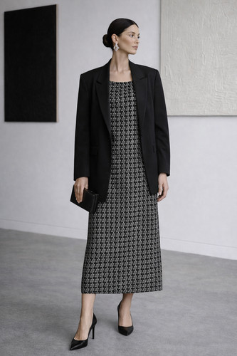 70er maxikleid schwarz - 70er,