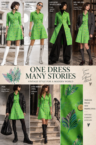 Vintage 60er kleid baumwolle - vintage,