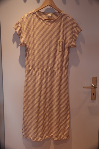 Kleid altrosa beige schräg