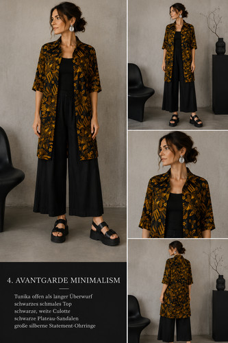 Batik tunika kleid - 70er, 80er