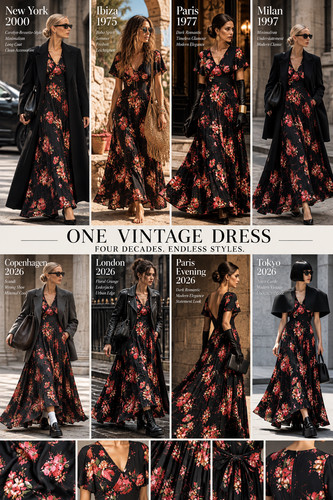 Original 70er maxikleid - original,